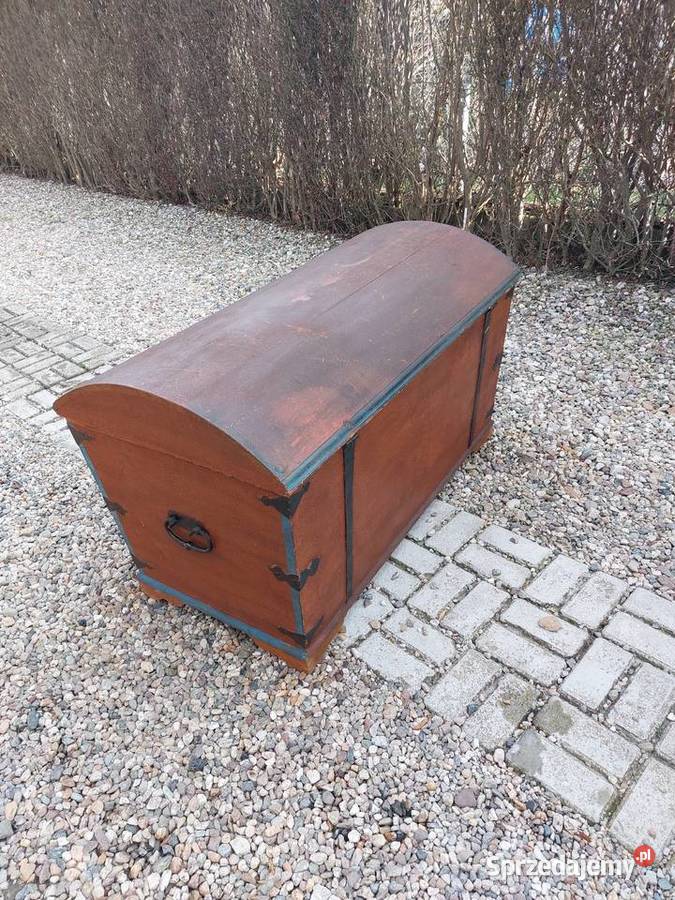 Ogromny kufer drewniany z 1818 r Pozostałe Dom i Ogród Miłków