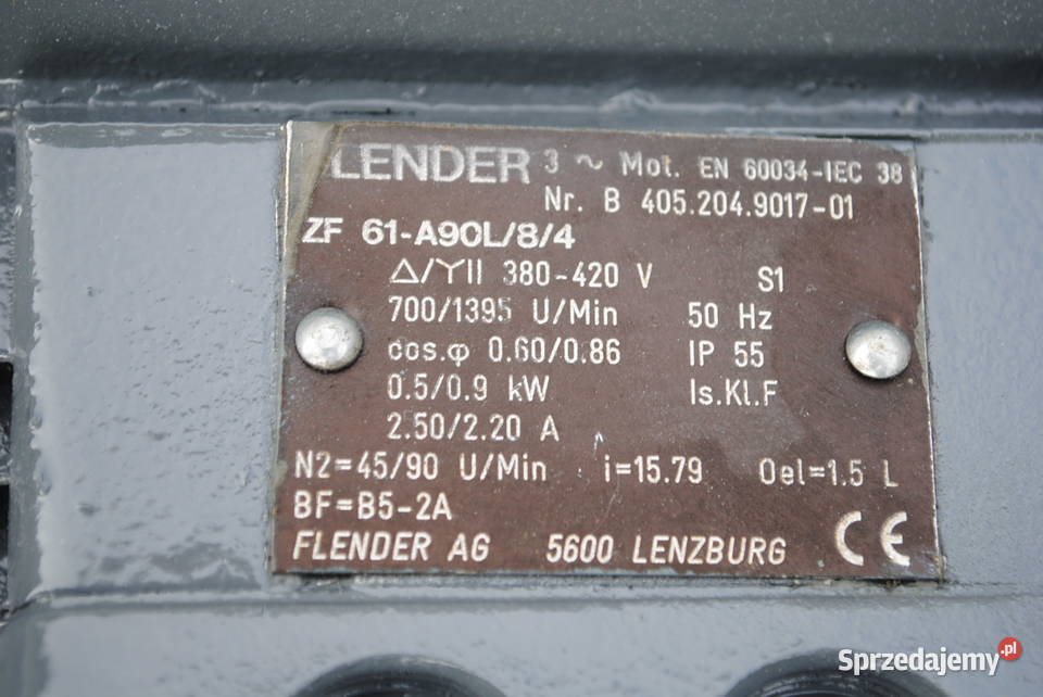 Motoreduktor kołnierzowy dwubiegowy 0509kw Pozostałe Kargowa