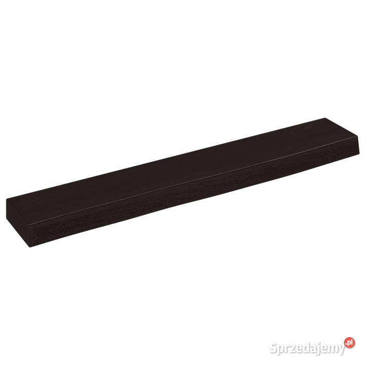 Półka ciemnobrązowa 60x10x4 wykończone lite