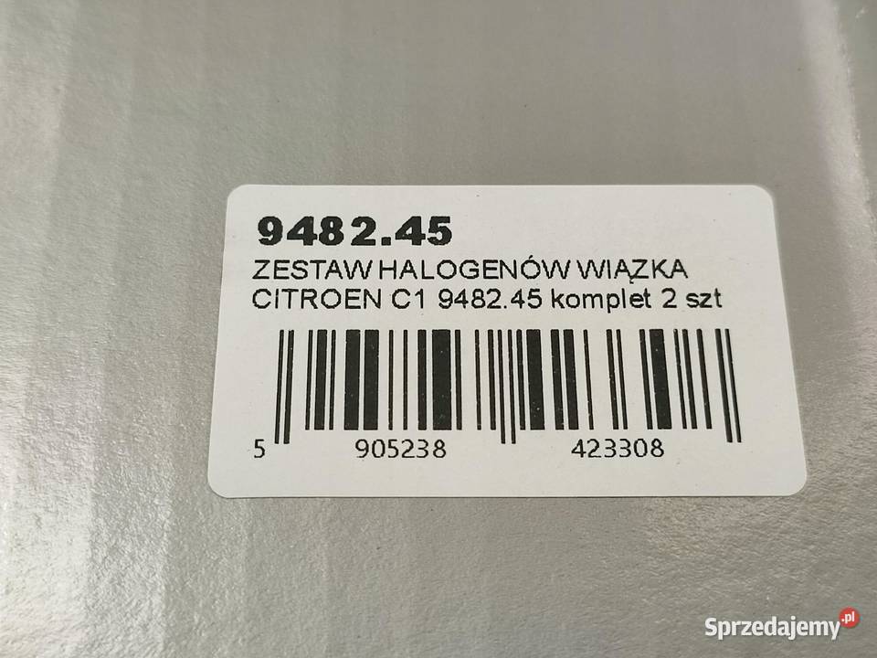 ZESTAW HALOGENÓW 2x CITROEN C1 PM PN 0514