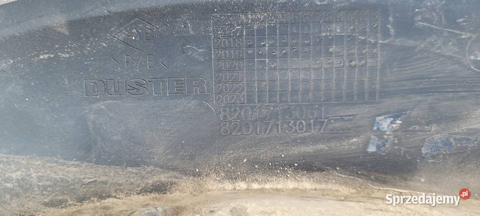 LISTWA BŁOTNIKA LEWY PRZÓD DACIA DUSTER II 17 śląskie sprzedam