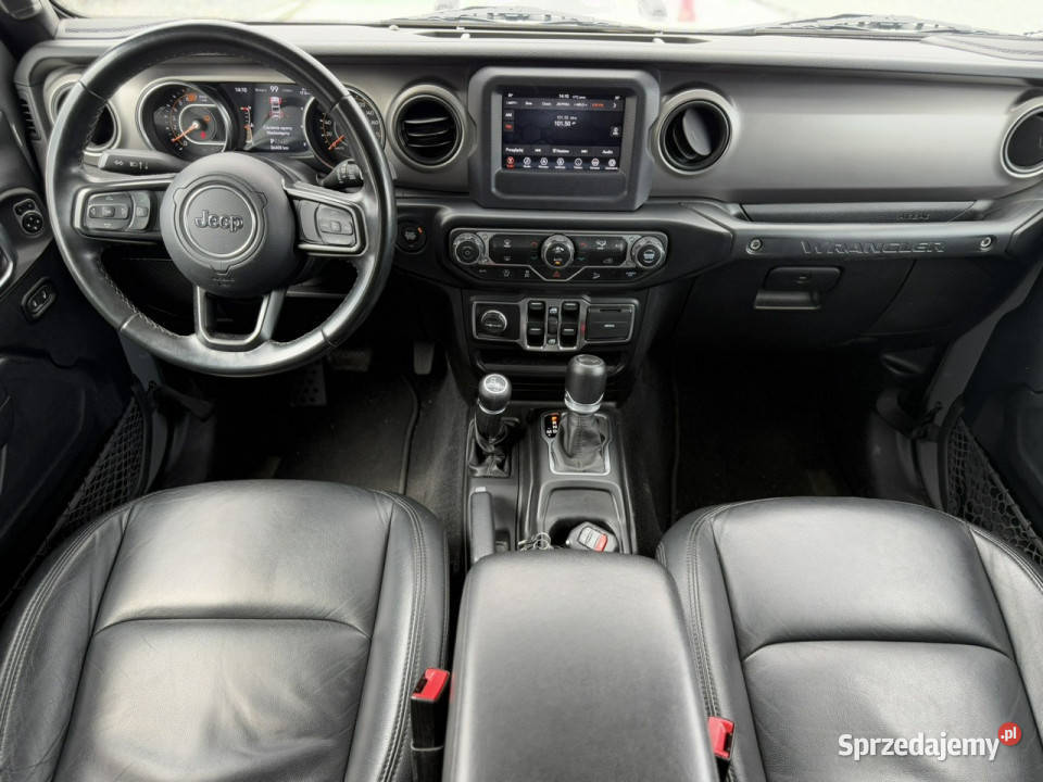 Jeep Wrangler JL Sahara 20 Turbo 272 2020r 4x4 łopatki zmiany biegów