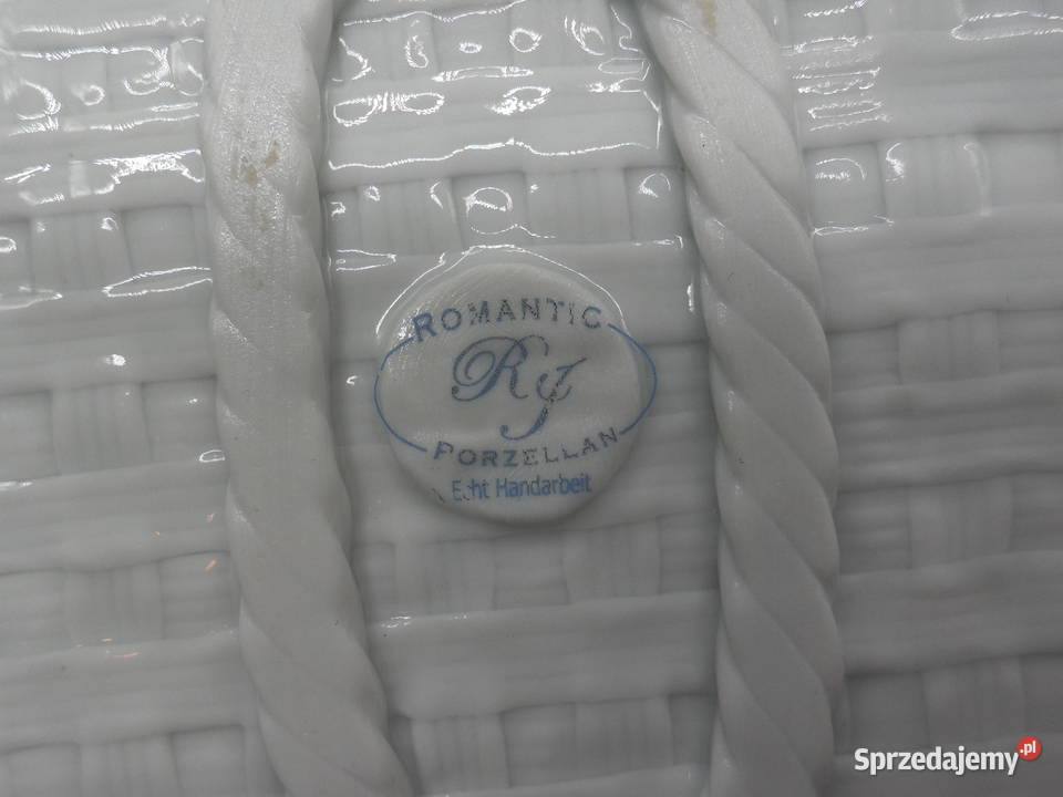 Ażurowa Patera Koszyk Porcelanowy ROMANTIC