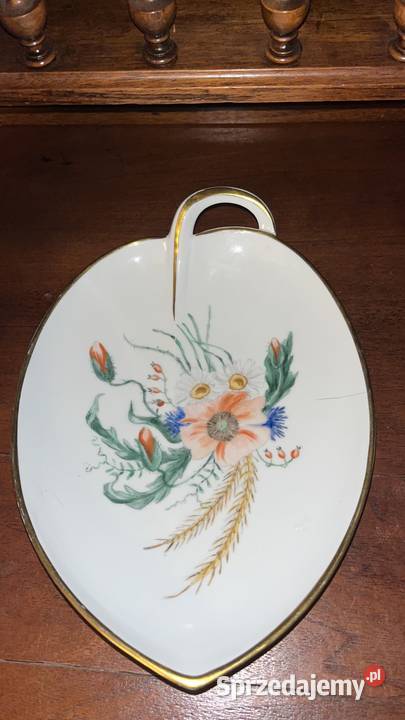 Patera listek Recznie malowany