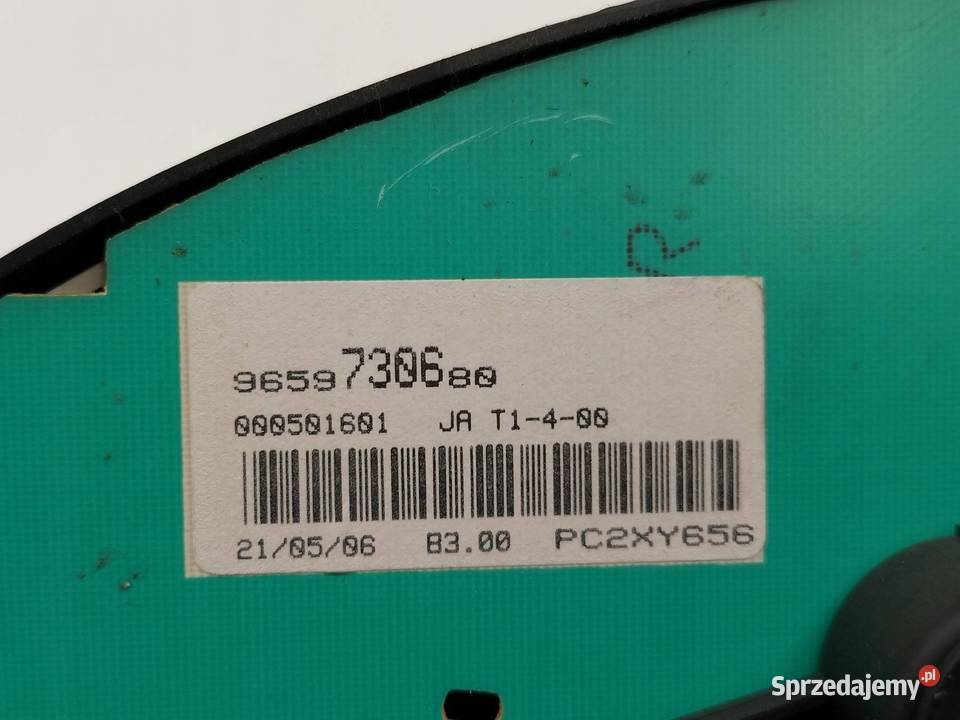 LICZNIK 9659730680 14 B Peugeot 206 I 19982010