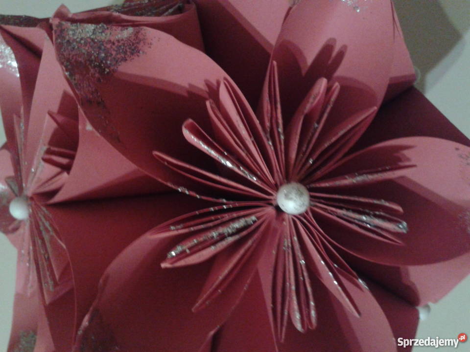 Bombki z papieru ozdoba choinki stroików wielokolorowy Bielsko-Biała