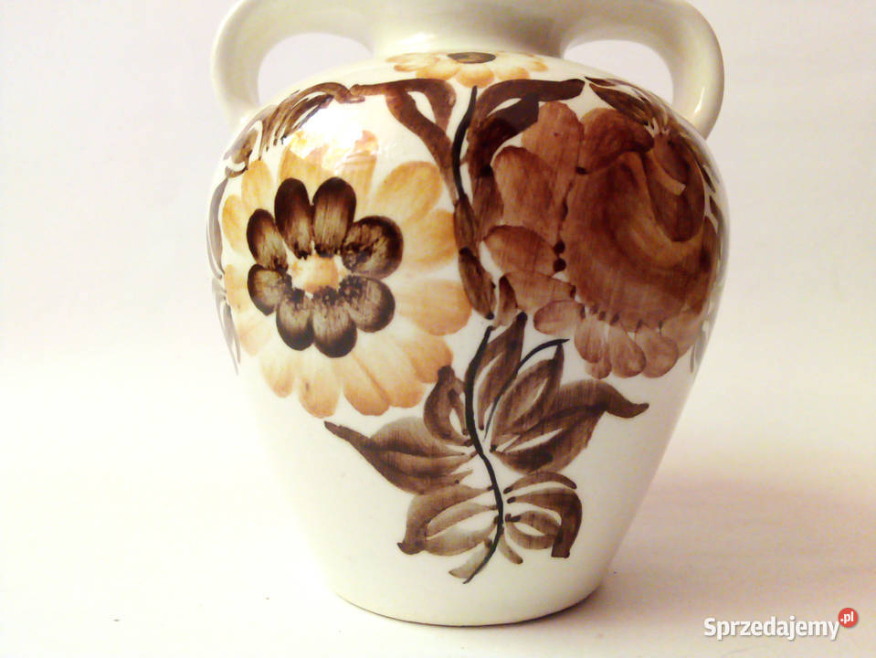 wazon amfora fajans Koło vintage PRL Częstochowa