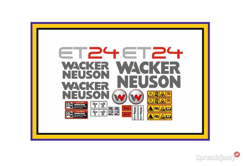 Naklejki oklejenie Wacker Neuson ET24 opolskie Opole