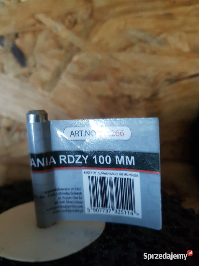 DYSK KRĄŻEK DO USUWANIA RDZY 100mm CZARNY Głogowa