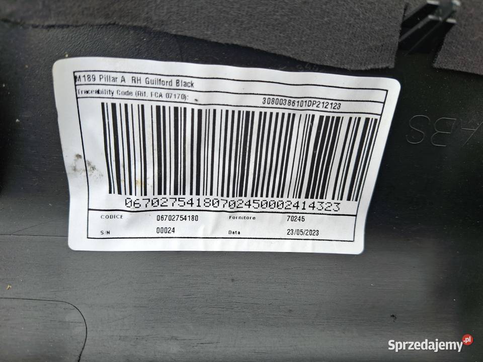 MASERATI GRANTURISMO II M189 SŁUPEK POSZYCIE osobowe