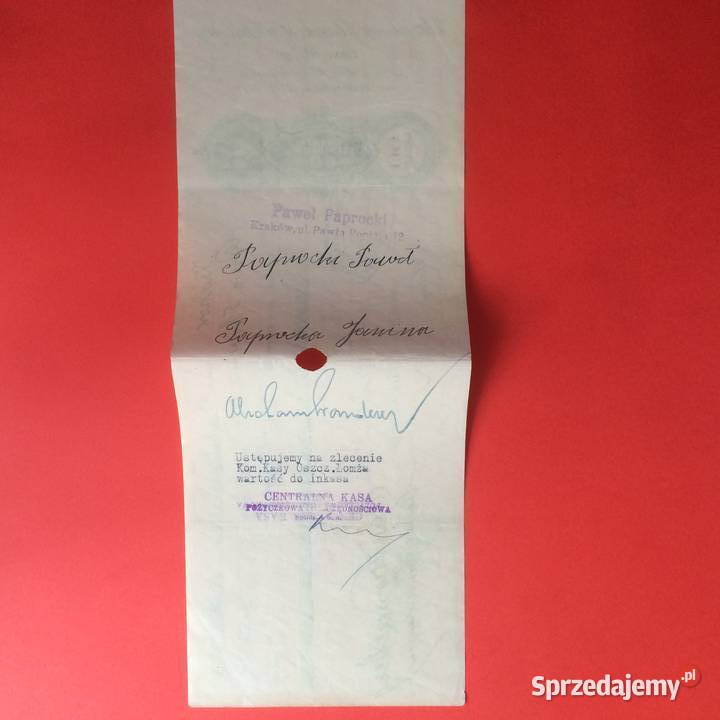 1517 Weksel Wystawiony W Krakowie 14 zachodniopomorskie Szczecin