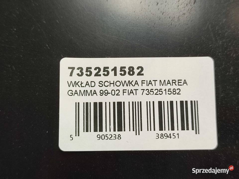 WKŁAD SCHOWKA FIAT MAREA GAMMA 19992002 NOWY Pióra wycieraczek