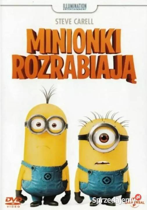 Minionki Rozrabiaja film na płytę DVD kujawsko-pomorskie