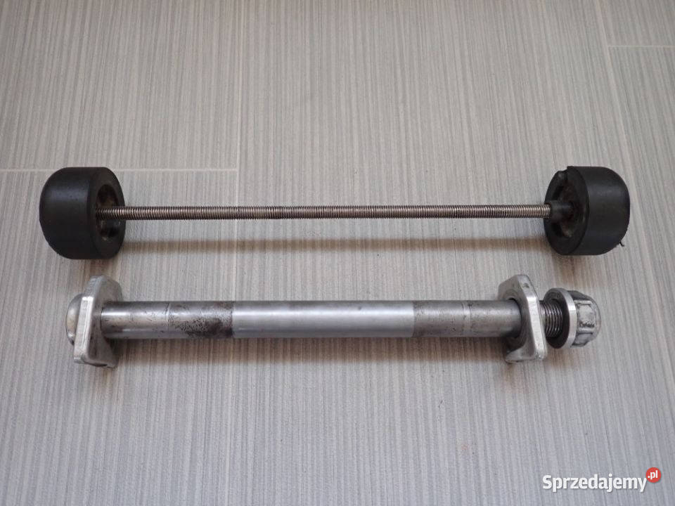 Oś ośka 20mm koła tył napinacze Dwa CRASHPADY