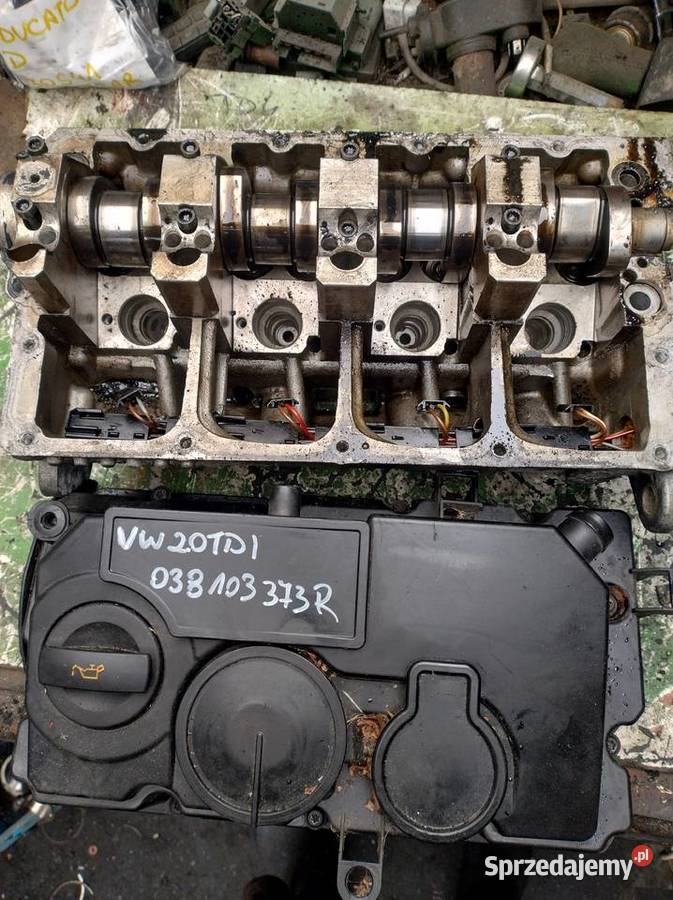 VW AUDI 20TDI głowica pokrywa wałek 038103373R osobowe Głowice cylindrów świętokrzyskie Kielce