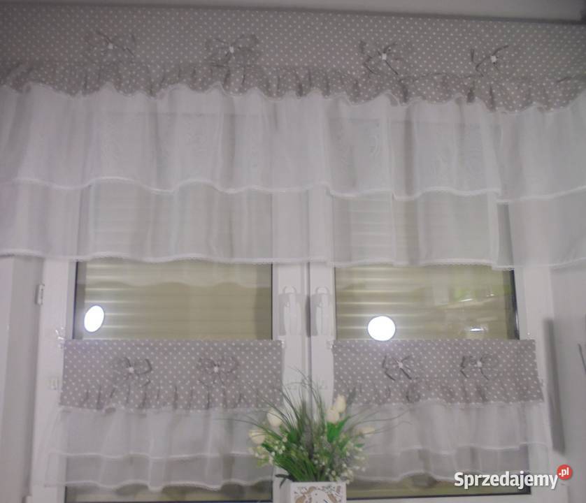 firanki komplety na okno szyjemy na dowolny inny kolor