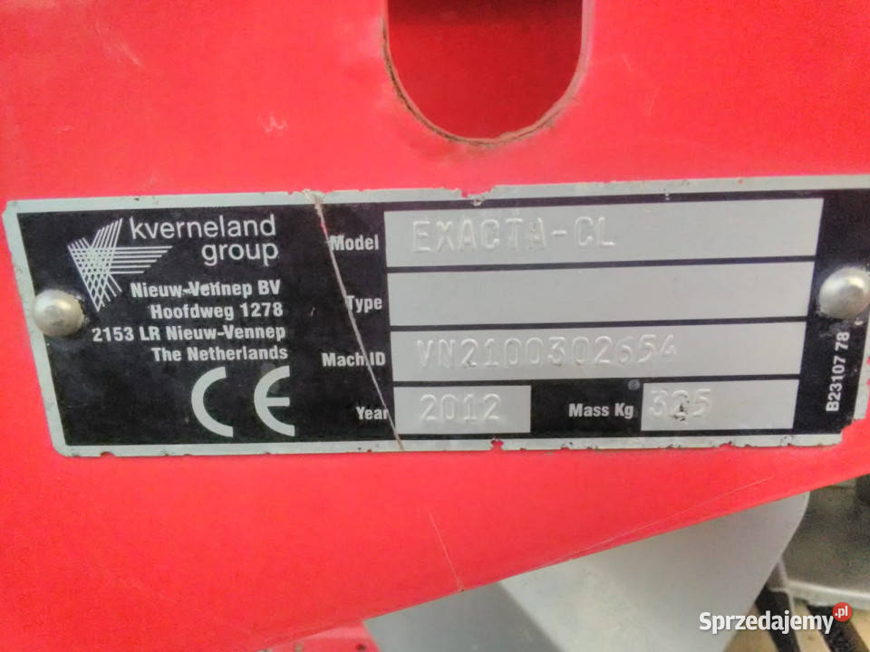 Rozsiewacz nawozów mineralnych KVERNELAND EXACTA nieuszkodzony świętokrzyskie