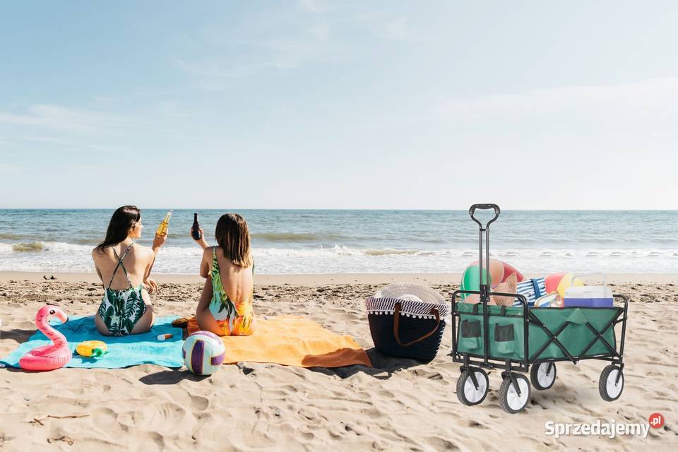 Składany duży wózek ogrodowy plażowy turystyczny wielkopolskie Poznań