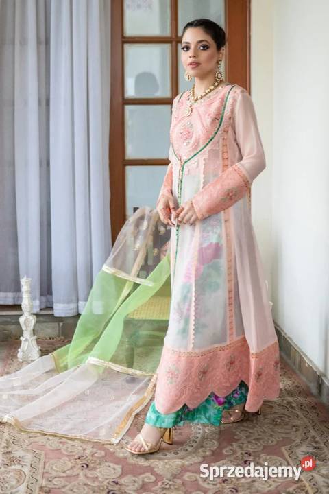 Strój Bollywood S 36 indyjski orientalny etno zielony Garsonki i kostiumy Szczecin