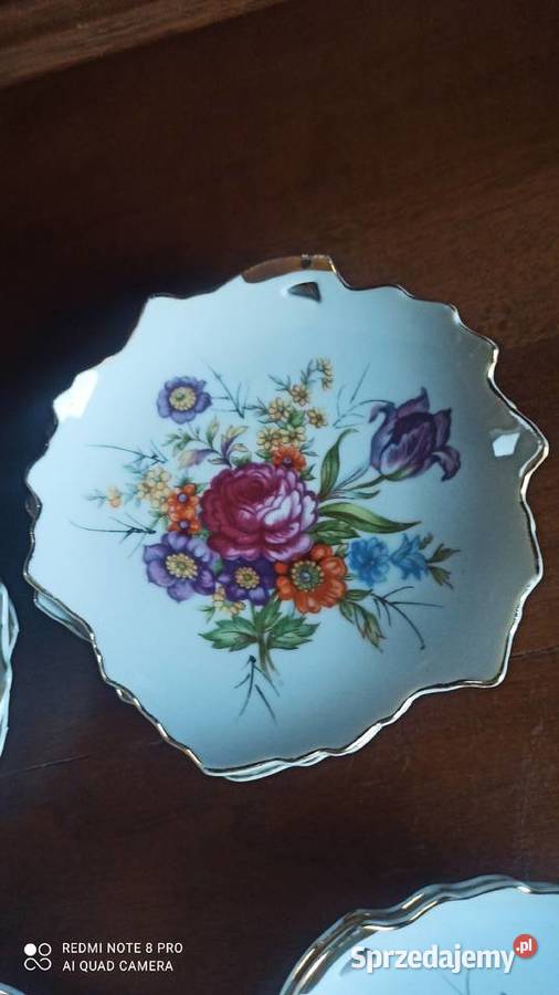 Talerzyk z dziurką Listek Konfiturówka Import Porcelana i szkło Gdańsk