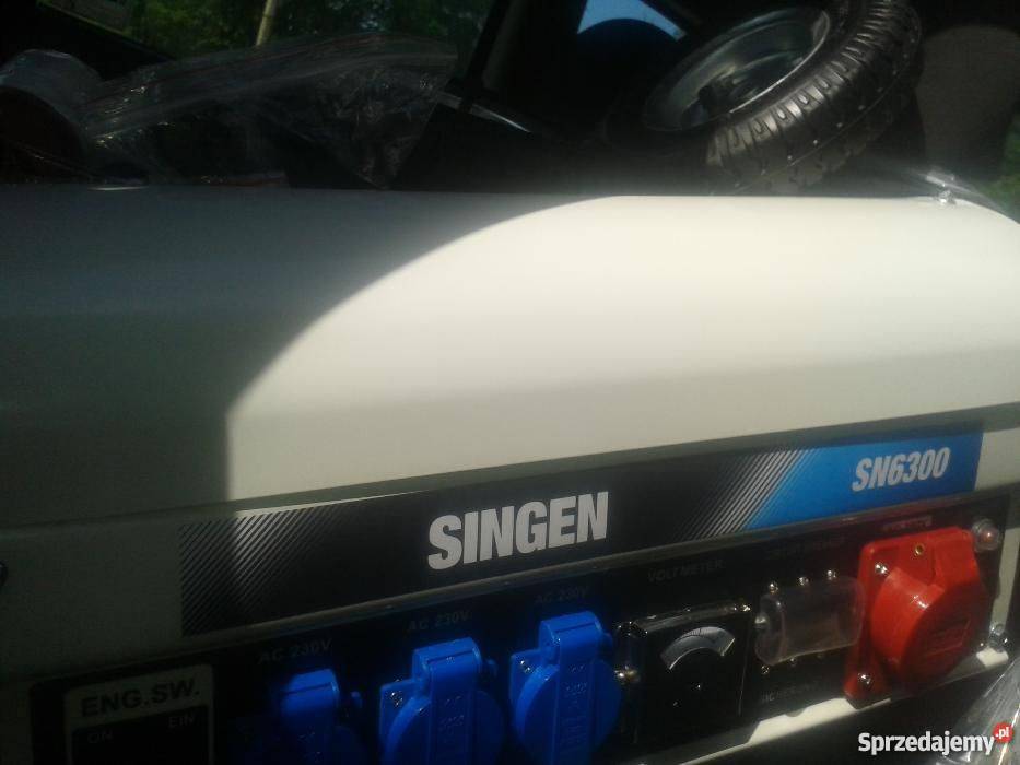 AGREGAT PRĄDOTWÓRZY SINGEN SN 6300 Rolnictwo Czarna