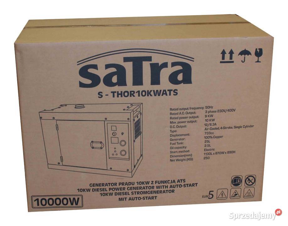 GENERATOR PRĄDU DIESEL Z ATS 10KW Rok produkcji 2024