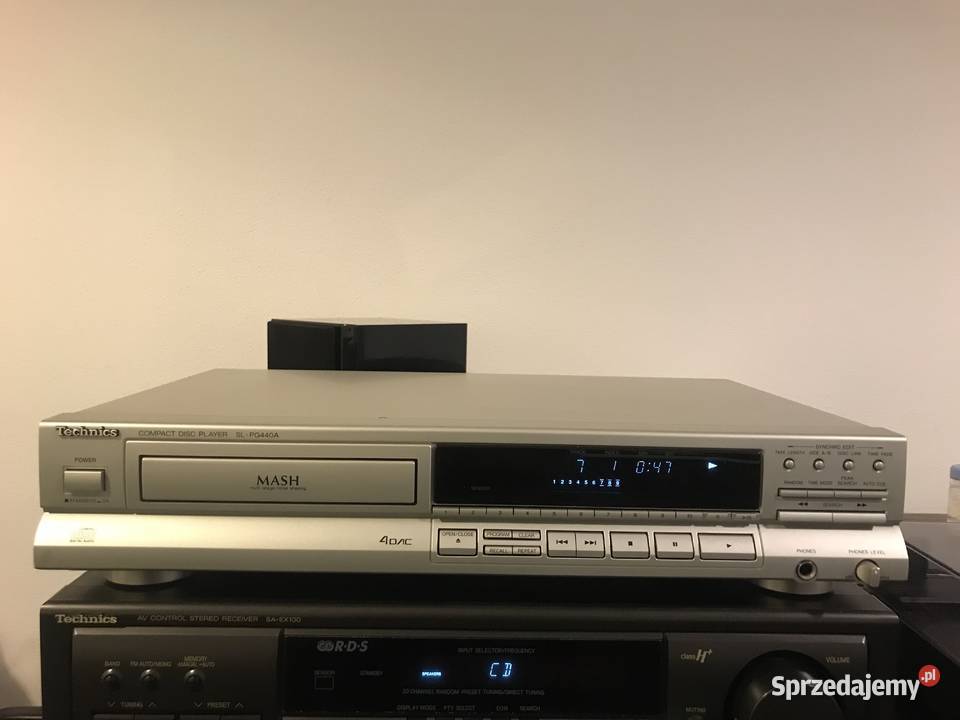 technics slpg440a odtwarzacz cd Srebrny Odtwarzacze CD i MD małopolskie Kraków