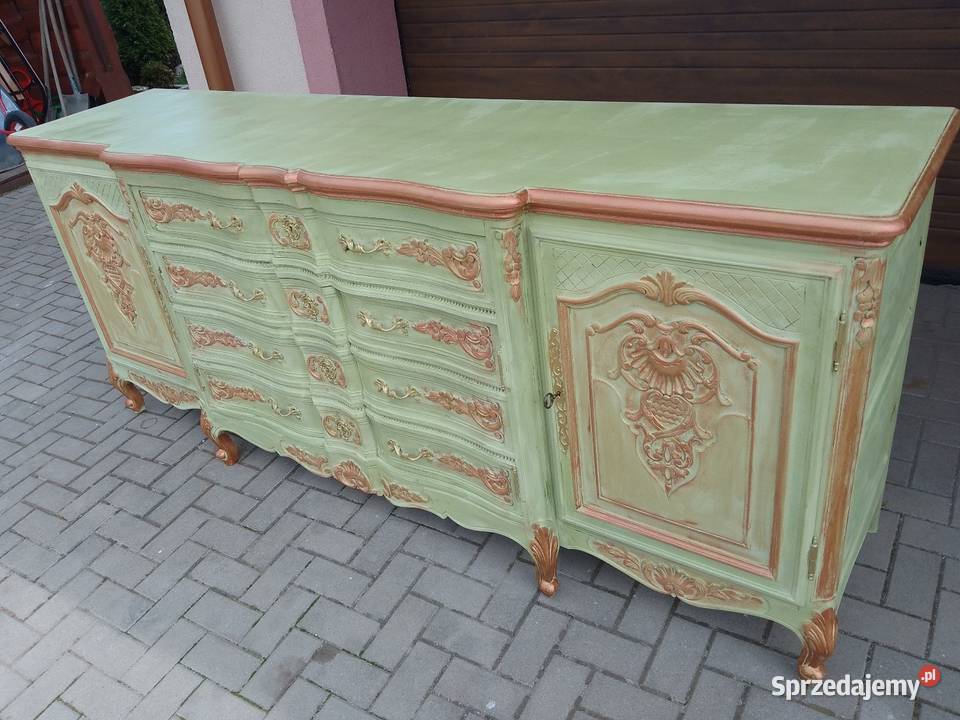 Komoda Ludwikowska Stylowa Rzeźbiona Antyczna Kamienna Góra sprzedam