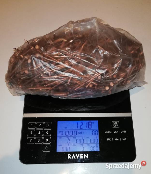 Gwoździe miedziane 35 1200 sztuk Warszawa sprzedam