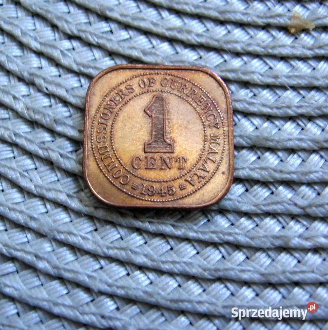 Malaje 1 Cent 1945r Numizmatyka Kalisz