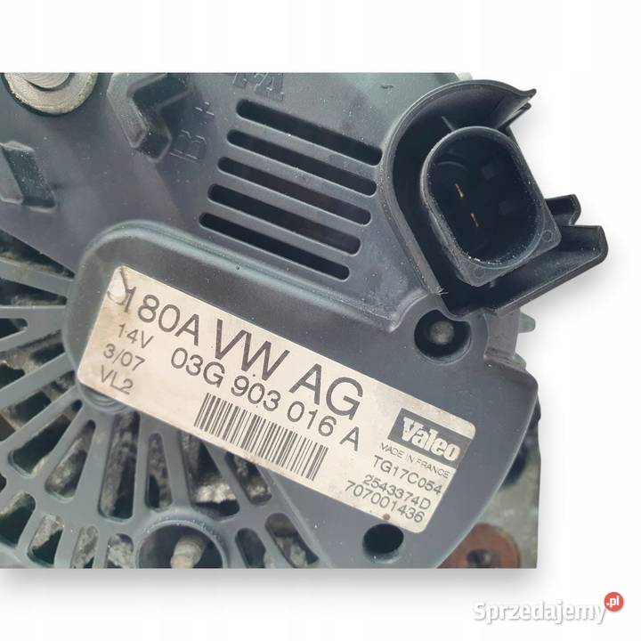 ALTERNATOR Audi A6 C6 Passat B6 20 TDI 180A Chełm