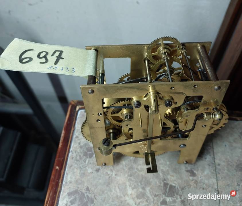 697 Mechanizm starego zegara ściennego Junghans pomorskie Tczew