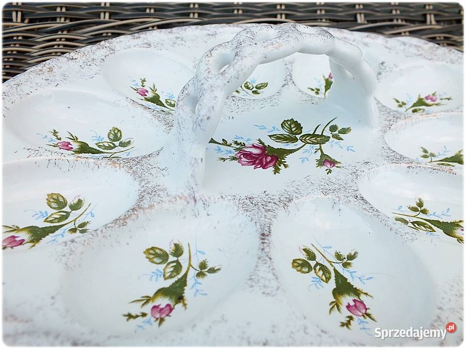 Porcelana Chodzież Talerz Patera na jajka Fason Porcelana i szkło lubuskie Żary sprzedam
