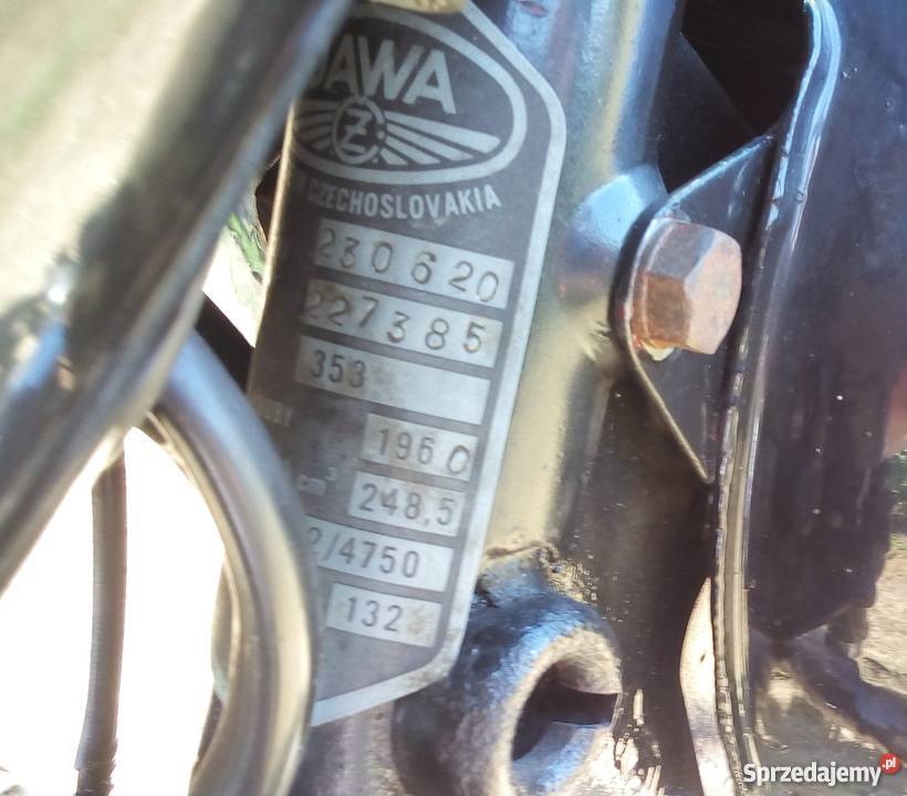 Jawa 250 typ 353 Kivacka kupiony w Polsce