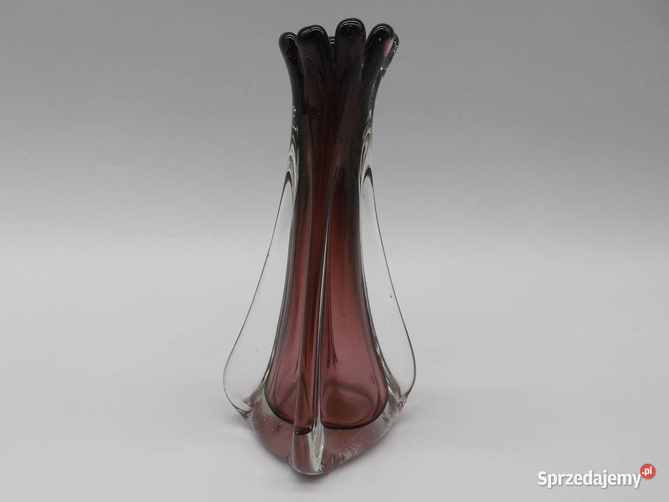 Wazon Vintage Murano Chibsk Szkło Sommerso