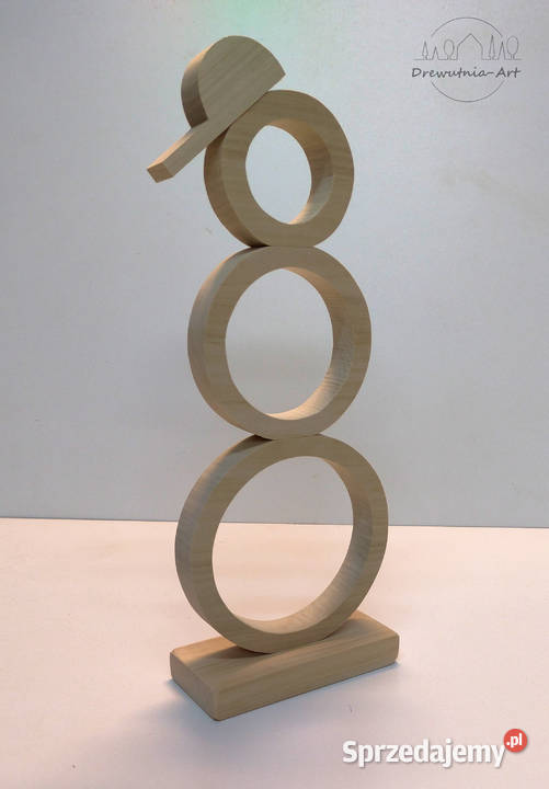 Bałwan drewniana baza do ozdabiania wysokość 35 Warszawa