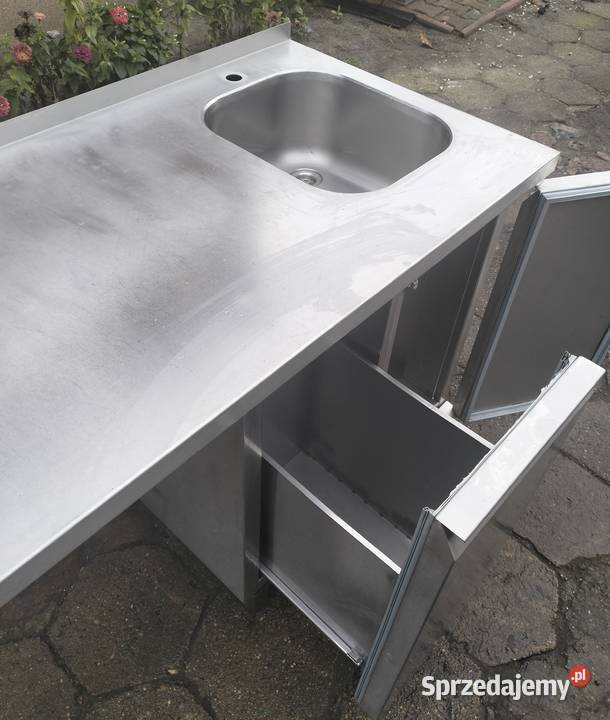 Zlew gastronomiczny 1komorowy zabudowany z
