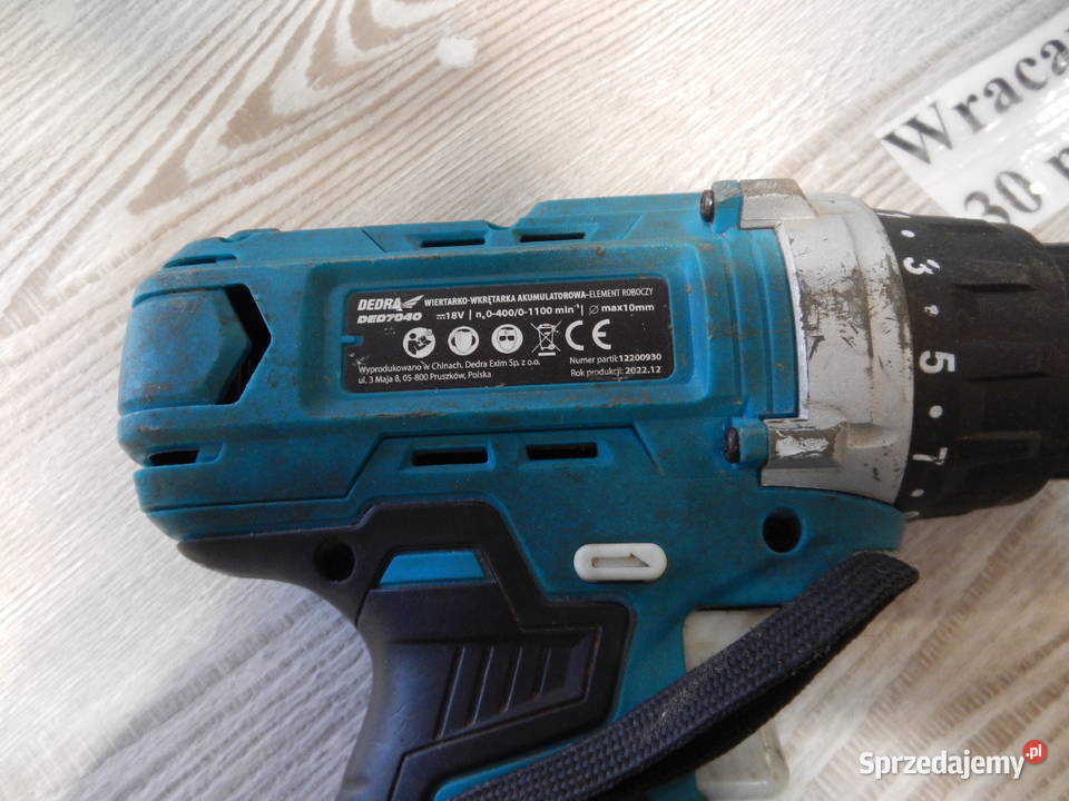 Zestaw Dedra DED7040 DED7050 Ładowarkę DED7038 2 Leżajsk