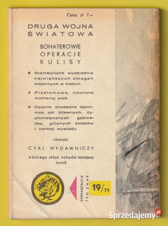 ŻÓŁTY TYGRYS BATERIE W NIEBEZPIECZEŃSTWIE 1979 Łódź