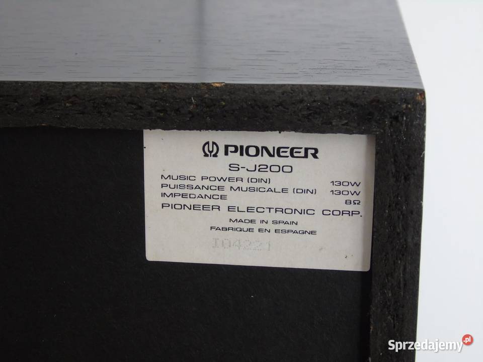 Japońskie kolumny Pioneer SJ200 świetne stereo Jasło