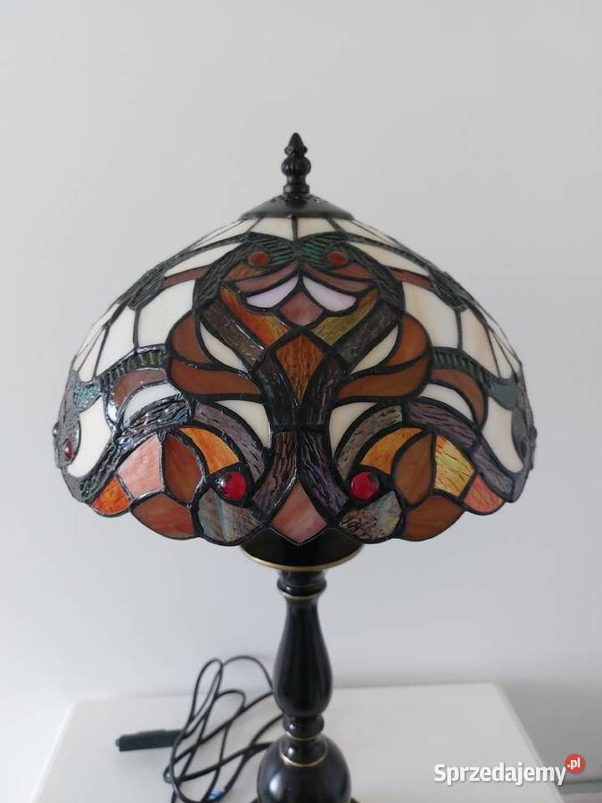 Duża efektowna lampa witrażowa Oświetlenie Warszawa