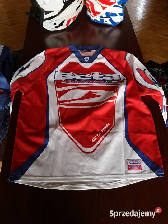 trial spodnie bluzy kurtki kaski rękawiczki