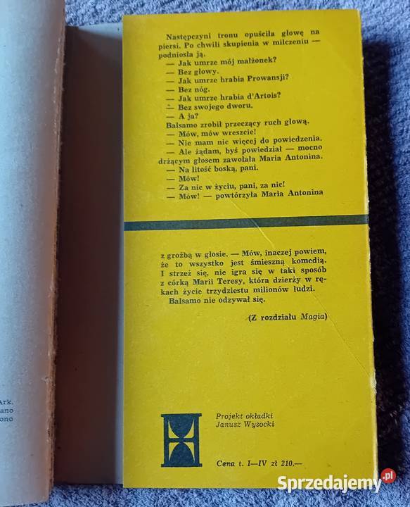 Alexandre Dumas Józef balsamo Tom 1 Wyd