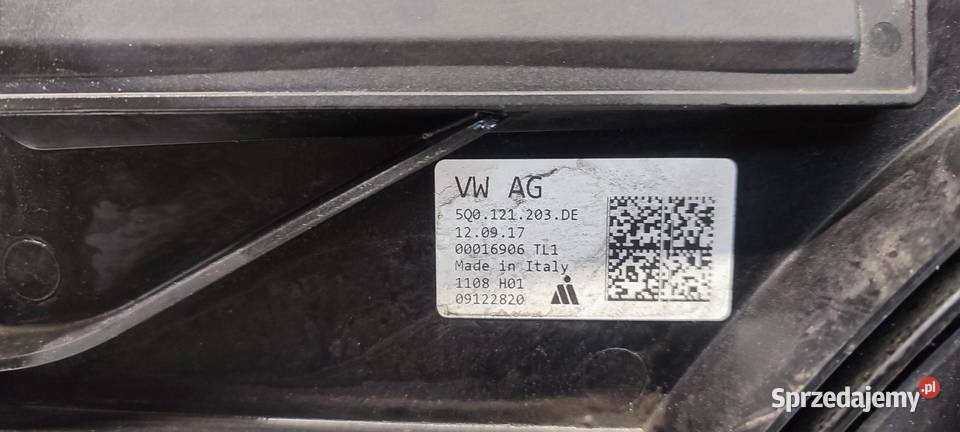 VW TIGUAN II PAS PRZEDNI CHŁODNICE KOMPLET 20