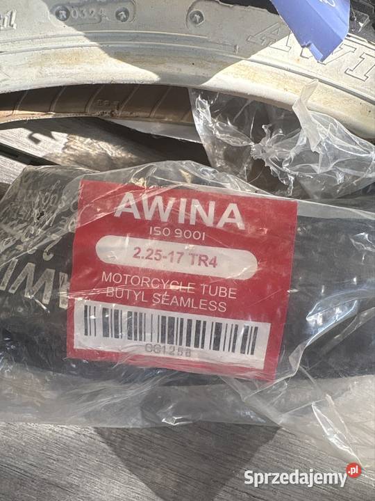 Opony motocyklowe AWINA 22517 dętki komplet NOWE Opony i felgi Poznań