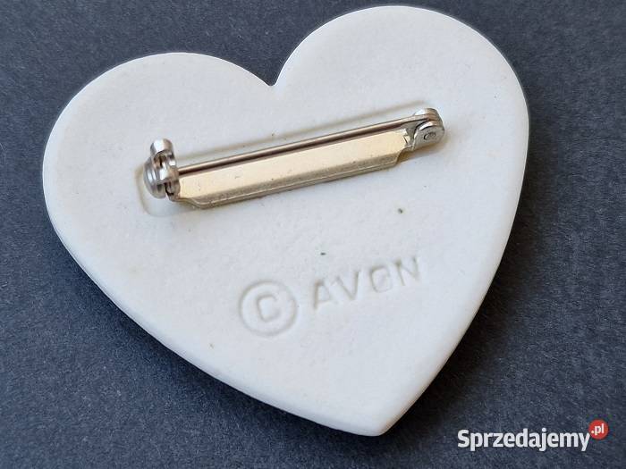 BROSZKA ART DECO PORCELANA Z KWIATAMI Częstochowa sprzedam