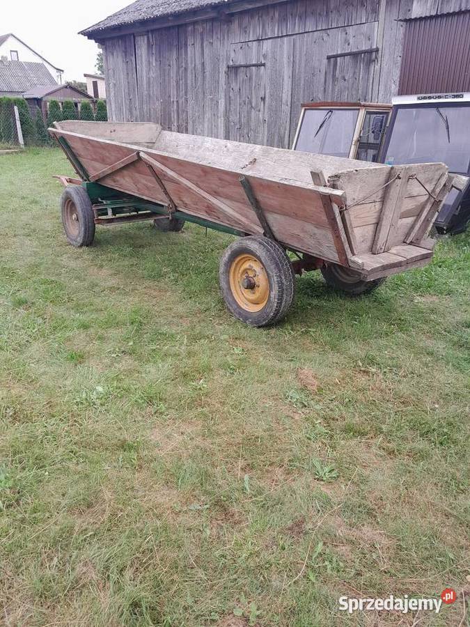 Wóz fura ciągnikiem kompletny gruby materiał Łagów sprzedam