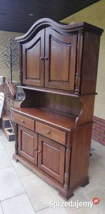 Kredens holenderski stylowy drewniany witryna mazowieckie Sulbiny
