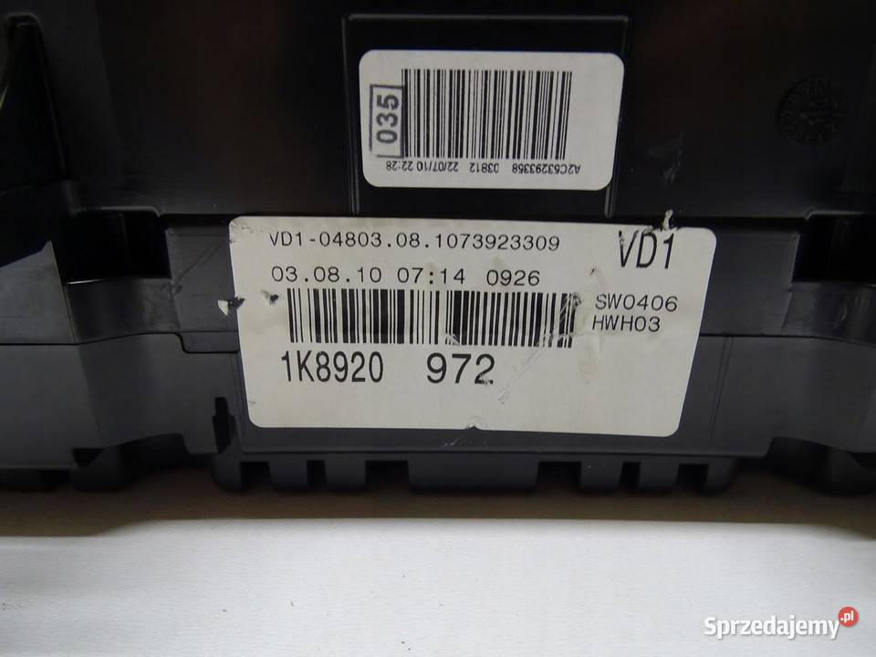 LICZNIK ZEGARY ZEGAR VW SCIROCCO III 1K8 20 TFSI
