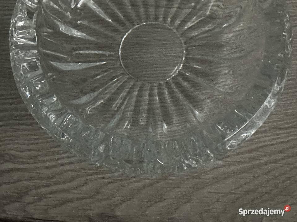 Popielnica kryształowa z lat PRLu Łódź